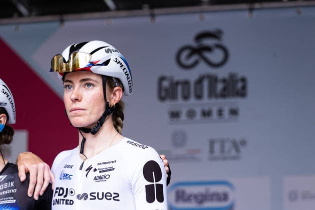 37th Giro d Italia Women 2026 - Stage 8 Demi Vollering of FDJ UNITED - SUEZ competes during Stage 8 of the 37th Giro d Italia Women, a 106km stage from Rivoli to Sestriere, in Italy, on June 6, 2026. Rivoli Italy  Copyright: xTommasoxBerardix originalFilename:berardi-37thgiro260606_npOkk.jpg