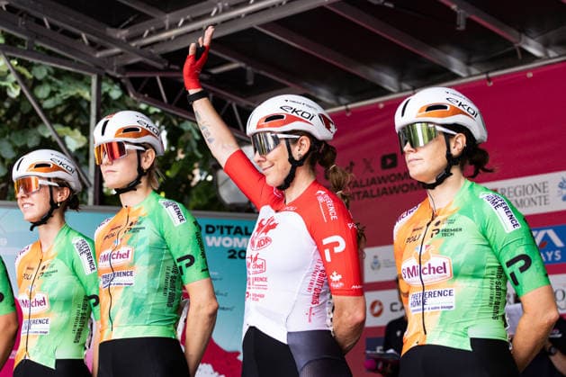37th Giro d Italia Women 2026 - Stage 8 Alison Jackson of ST MICHEL - PREFERENCE HOME - AUBER93 competes during Stage 8 of the 37th Giro d Italia Women, a 106km stage from Rivoli to Sestriere, in Italy, on June 6, 2026. Rivoli Italy  Copyright: xTommasoxBerardix originalFilename:berardi-37thgiro260606_npdhc.jpg