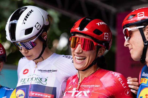 37th Giro d Italia Women 2026 - Stage 8 Elisa Balsamo of LIDL - TREK wears the Red Jersey during Stage 8 of the 37th Giro d Italia Women, a 106km stage from Rivoli to Sestriere, in Italy, on June 6, 2026. Rivoli Italy  Copyright: xTommasoxBerardix originalFilename:berardi-37thgiro260606_npOxM.jpg
