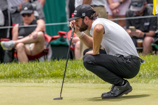 June 6, 2026, Dublin, Ohio, U.S: Cameron Young lines up a putt during the third round of The Memorial Tournament at Muirfield Village Golf Club, Dublin, Ohio. PGA, Golf Herren Tour 2026 - The Memorial Tournament - Third Round  - ZUMAs304 20260606_zaf_s304_007 Copyright: xScottxStuartx