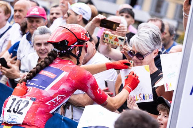 37th Giro d Italia Women 2026 - Stage 8 Elisa Balsamo of LIDL - TREK wears the Red Jersey during Stage 8 of the 37th Giro d Italia Women, a 106km stage from Rivoli to Sestriere, in Italy, on June 6, 2026. Rivoli Italy  Copyright: xTommasoxBerardix originalFilename:berardi-37thgiro260606_np92I.jpg