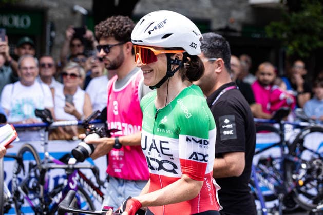 37th Giro d Italia Women 2026 - Stage 8 Elisa Longo Borghini of UAE TEAM ADQ competes during Stage 8 of the 37th Giro d Italia Women, a 106km stage from Rivoli to Sestriere, in Italy, on June 6, 2026. Rivoli Italy  Copyright: xTommasoxBerardix originalFilename:berardi-37thgiro260606_npzt0.jpg