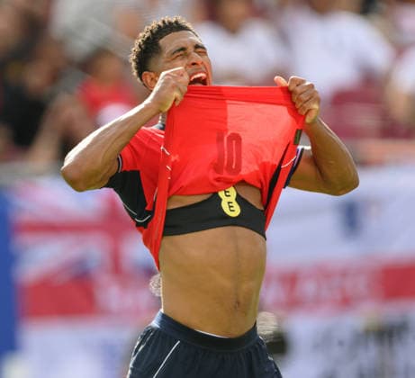06 June 2026 - England v New Zealand - Pre World Cup Friendly - Raymond James Stadium - Tampa - Florida - USA. England v New Zealand - Pre World Cup Friendly - Raymond James Stadium - Tampa - Florida - USA. Jude Bellingham frustrated for England. Picture : Mark Pain TAMPA USA  Copyright: xMarkxPainx