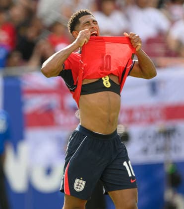 06 June 2026 - England v New Zealand - Pre World Cup Friendly - Raymond James Stadium - Tampa - Florida - USA. England v New Zealand - Pre World Cup Friendly - Raymond James Stadium - Tampa - Florida - USA. Jude Bellingham frustrated for England. Picture : Mark Pain TAMPA USA  Copyright: xMarkxPainx
