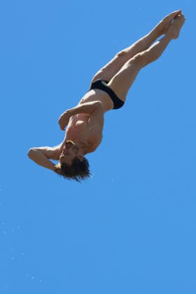 June 6, 2026, St Petersburg, Florida, USA: ST. PETERSBURG, FL Ã¢â‚¬ JUNE 6: Twelve-time World Series champion GARY HUNT of France twists through the air during the Red Bull Cliff Diving World Series at the St. Pete Pier. The high diving icon displayed his trademark precision from the 27-meter platform over Tampa Bay during the tour s historic first-ever stop in Florida but did not make the top 3. Red Bull Cliff Diving World Series  - ZUMAd225 20260606_znp_d225_013 Copyright: xZoraidaxDiazx