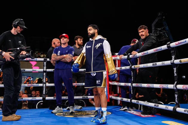 Sheffield Fight Week Aqib Fiaz before the EBU European Super Featherweight Title fight at Utilita Arena Sheffield, Sheffield 06 06 2026 UK Newspapers OUT Copyright: xMaxxTomlinsonx FIL-23539-0062
