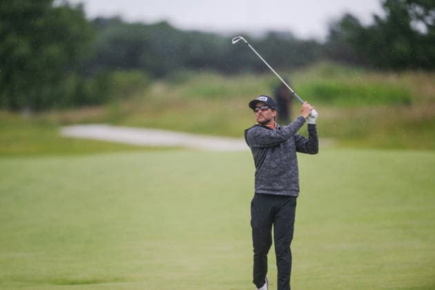 KLM Open 2026 - Day Three Davis Bryant of the United States plays his second shot from the fairway of the 16th hole during the third round of the KLM Open at The International in Amsterdam, Netherlands, on June 6, 2026. Amsterdam Netherlands  Copyright: xAndyxAstfalckx originalFilename:astfalck-klmopenr260606_np2Ak.jpg