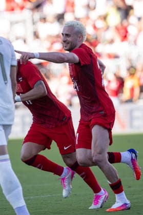 Turkiye v Venezuela - Friendly match FLORIDA, USA - JUNE 6: Baris Alper Yilmaz of Turkiye celebrates after scoring a goal during Turkiye s International Friendly, Länderspiel, Nationalmannschaft game against Venezuela, as preparations continued for the road to the 2026 FIFA World Cup, WM, Weltmeisterschaft, Fussball in Miami, Florida, US on June 6, 2026. Mostafa Bassim Anadolu Florida United States. Editorial use only. Please get in touch for any other usage. Copyright: x2026xAnadoluxMostafaxBassimx