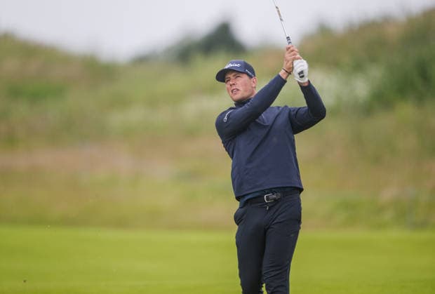KLM Open 2026 - Day Three Niklas Norgaard of Denmark plays his second shot from the fairway of the 16th hole during the third round of the KLM Open at The International in Amsterdam, Netherlands, on June 6, 2026. Amsterdam Netherlands  Copyright: xAndyxAstfalckx originalFilename:astfalck-klmopenr260606_npHKs.jpg