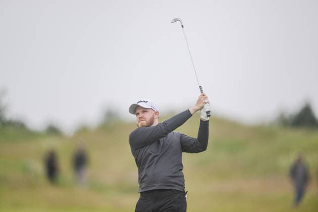KLM Open 2026 - Day Three Nathan Kimsey of England plays his second shot from the fairway of the 16th hole during the third round of the KLM Open at The International in Amsterdam, Netherlands, on June 6, 2026. Amsterdam Netherlands  Copyright: xAndyxAstfalckx originalFilename:astfalck-klmopenr260606_npe1i.jpg