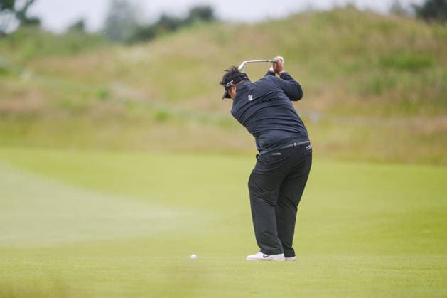 KLM Open 2026 - Day Three Kiradech Aphibarnrat of Thailand plays his second shot from the fairway of the 16th hole during the third round of the KLM Open at The International in Amsterdam, Netherlands, on June 6, 2026. Amsterdam Netherlands  Copyright: xAndyxAstfalckx originalFilename:astfalck-klmopenr260606_npZGI.jpg