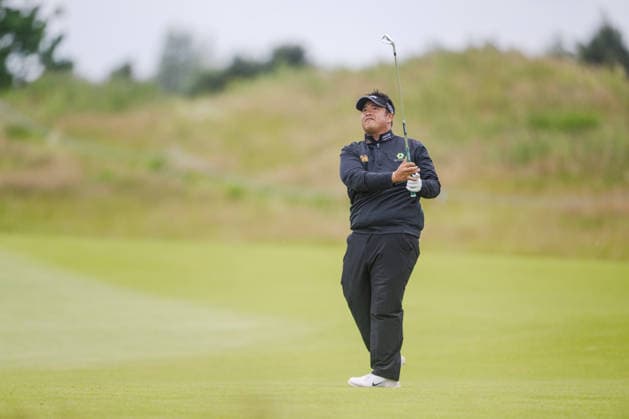 KLM Open 2026 - Day Three Kiradech Aphibarnrat of Thailand plays his second shot from the fairway of the 16th hole during the third round of the KLM Open at The International in Amsterdam, Netherlands, on June 6, 2026. Amsterdam Netherlands  Copyright: xAndyxAstfalckx originalFilename:astfalck-klmopenr260606_npPAW.jpg