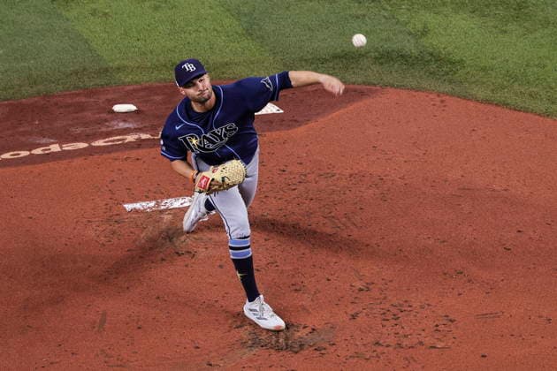 MLB, Baseball Herren, USA - Miami Marlins vs Tampa Bay Rays Tampa Bay Rays Left-Handed Pitcher Shane McClanahan in action during the Major League Baseball (MLB) game between the Miami Marlins and the Tampa Bay Rays in Miami, Florida, USA, 06 June 2026. MIAMI FLORIDA United States  Copyright: xCRISTOBALxHERRERA-ULASHKEVICHx