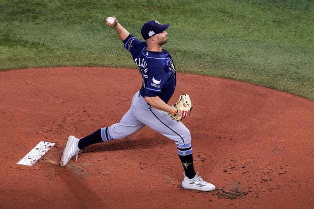 MLB, Baseball Herren, USA - Miami Marlins vs Tampa Bay Rays Tampa Bay Rays Left-Handed Pitcher Shane McClanahan in action during the Major League Baseball (MLB) game between the Miami Marlins and the Tampa Bay Rays in Miami, Florida, USA, 06 June 2026. MIAMI FLORIDA United States  Copyright: xCRISTOBALxHERRERA-ULASHKEVICHx