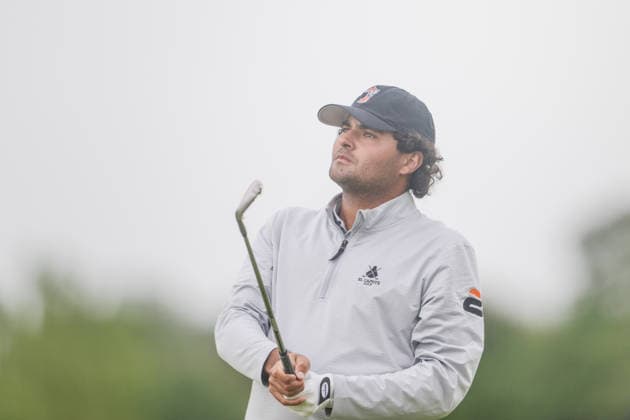KLM Open 2026 - Day Three Eugenio Chacarra of Spain plays his second shot from the fairway of the 16th hole during the third round of the KLM Open at The International in Amsterdam, Netherlands, on June 6, 2026. Amsterdam Netherlands  Copyright: xAndyxAstfalckx originalFilename:astfalck-klmopenr260606_npd0c.jpg