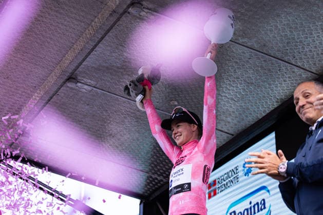 37th Giro d Italia Women 2026 - Stage 8 Anna Van Der Breggen of TEAM SD WORX - PROTIME wears the Pink Jersey after Stage 8 of the 37th Giro d Italia Women, a 106km stage reduced to Colle delle Finestre GPM due to ice fall risk, from Rivoli to Sestriere, in Italy, on June 6, 2026. Sestriere Italy  Copyright: xTommasoxBerardix originalFilename:berardi-37thgiro260606_npZCC.jpg