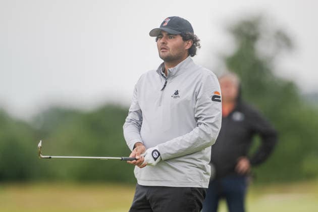 KLM Open 2026 - Day Three Eugenio Chacarra of Spain plays his second shot from the fairway of the 16th hole during the third round of the KLM Open at The International in Amsterdam, Netherlands, on June 6, 2026. Amsterdam Netherlands  Copyright: xAndyxAstfalckx originalFilename:astfalck-klmopenr260606_npre5.jpg