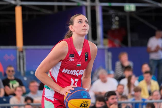 June 6, 2026, Warsaw, Masovian Voivodeship, Poland: Hungary s REKA LELIK (13) in action during a FIBA 3x3 Basketball World Cup women s quarter-final game between Netherlands and Hungary in Warsaw, Poland. Basketball 2026: FIBA 3x3 World Cup Women s Quarterfinal: Netherlands 21:20 Hungary  - ZUMAk204 20260606_zip_k204_029 Copyright: xRomanxKozielx