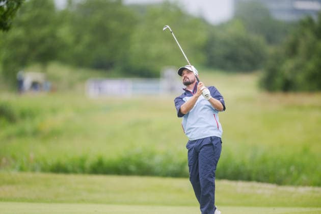 KLM Open 2026 - Day Three Brandon Robinson Thompson of England plays his second shot from the fairway of the 16th hole during the third round of the KLM Open at The International in Amsterdam, Netherlands, on June 6, 2026. Amsterdam Netherlands  Copyright: xAndyxAstfalckx originalFilename:astfalck-klmopenr260606_npK9B.jpg