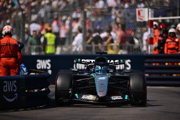 F1 Grand Prix of Monaco - Qualifying George Russell of Mercedes-AMG Petronas drives during qualifying for the Monaco Grand Prix at Circuit de Monaco in Monaco Ville, Monaco, on June 6, 2026. Monaco Ville Monaco Ville Monaco  Copyright: xAndreaxDiodatox originalFilename:diodato-monacogp260606_npkjg.jpg