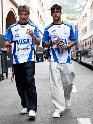 F1 Grand Prix of Monaco - Qualifying 41 Arvid Lindblad and 30 Liam Lawson in the paddock during the FIA Formula One World Championship, WM, Weltmeisterschaft Monaco Grand Prix on June 6, 2026, in Monte Carlo, Monaco. Monte carlo Monaco  Copyright: xLucaxBarsalix originalFilename:barsali-notitle260606_npoVM.jpg