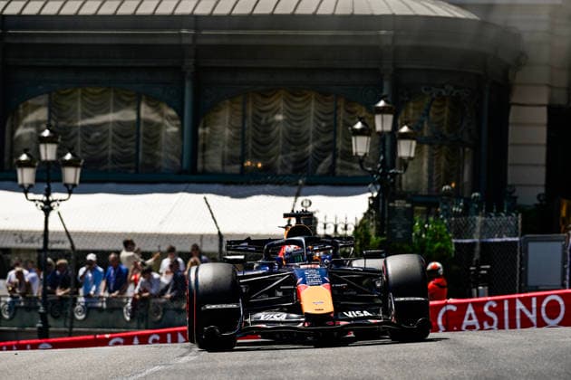 F1 Grand Prix of Monaco - Qualifying Max Verstappen of Team Oracle Red Bull Racing drives the Red Bull Ford RB22 during a practice session at the FIA Formula One World Championship, WM, Weltmeisterschaft F1 Monaco Grand Prix on June 6, 2026, in Monte Carlo, Monaco. Monte carlo Monaco  Copyright: xLucaxBarsalix originalFilename:barsali-notitle260606_npz5R.jpg