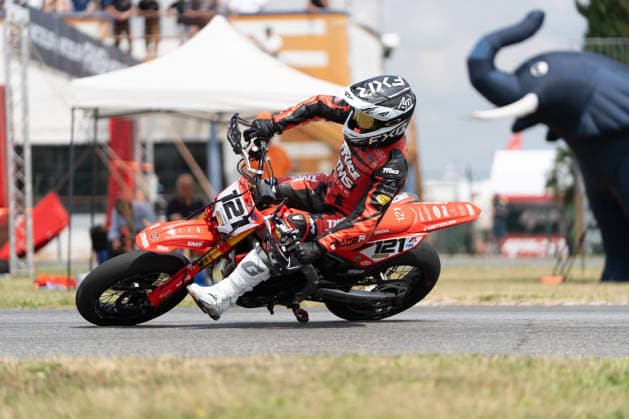 MOTORS - Supermoto - FIM Supermoto World Championship, WM, Weltmeisterschaft 2026 - Grand Prix of Piedmont Photo by IPA ABACAPRESS.COM85410316 - Sitniansky Milan (CZE) - TM - Tuning Motors during FIM Supermoto World Championship 2026 - Grand Prix of Piemonte, Supermoto race in Busca, Italy, June 06 2026 Busca Italy  Copyright: xIPAxSport ABACAx