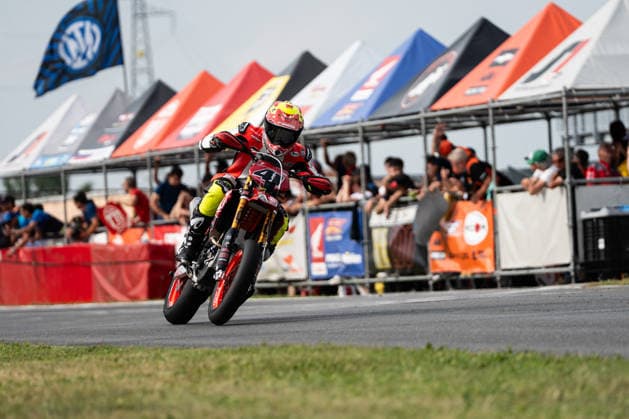 MOTORS - Supermoto - FIM Supermoto World Championship, WM, Weltmeisterschaft 2026 - Grand Prix of Piedmont Photo by IPA ABACAPRESS.COM85410274 - Schmidt Marc Reiner (GER) - Ducati - Team Eleven during FIM Supermoto World Championship 2026 - Grand Prix of Piemonte, Supermoto race in Busca, Italy, June 06 2026 Busca Italy  Copyright: xIPAxSport ABACAx