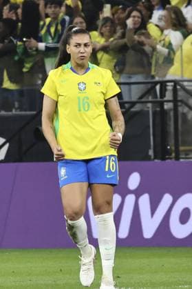 RECORD DATE NOT STATED Brazil faces the United States at the Neo Quimica Arena in Sao Paulo. Sao Paulo (SP), 06 06 2026 Football Brazilian women s national teams USA International Friendly, Länderspiel, Nationalmannschaft Bia Zaneratto of Brazil scores and celebrates her goal in a match between the national teams of Brazil and the United States during an international friendly, held at the Neo Quimica Arena, in Sao Paulo, this Saturday (6).(Foto: Leco Viana Thenews2 imago images) SPO  Copyright: xLecoxVianax