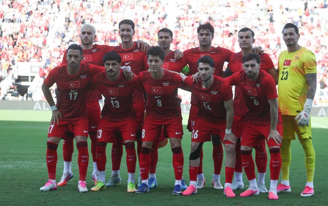 Turkiye s players pose for photographers during the International Friendly, Länderspiel, Nationalmannschaft match between Turkiye and Venezuela at Inter Miami FC Stadium on June 7, 2026 in Miami, United States. ( Copyright: ZiyaxUlasx-xDepoxPhotos 19122814