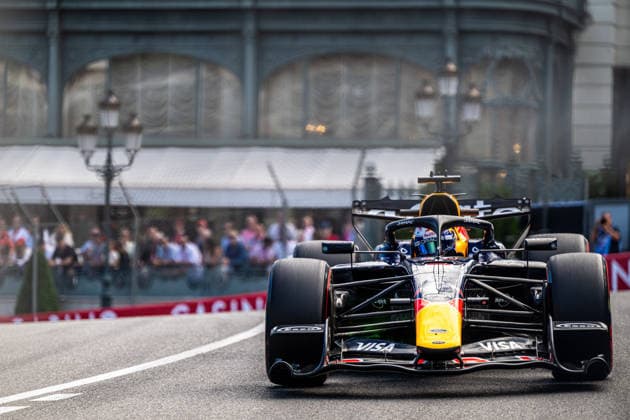 3 Max Verstappen (NLD) Oracle Red Bull Racing (AUT) Red Bull RB22 RBPT-Ford during the Free Practice 2 of Formula 1 Louis Vuitton Grand Prix of Monaco at Circuit de Monaco in Monaco on June 05, 2026 in Monaco. (Photo by Ian Bundey Eurasia Images) Monaco Circuit de Monaco Monte Carlo Monaco