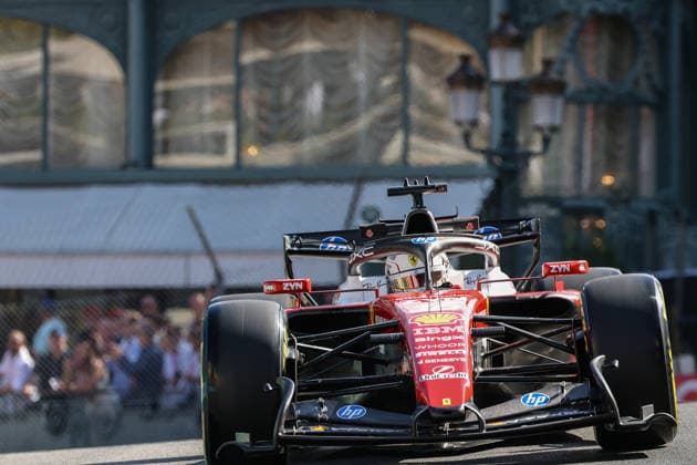 16 Charles Leclerc (MCO) Scuderia Ferrari HP (ITA) Ferrari SF-2 during the Free Practice 2 of Formula 1 Louis Vuitton Grand Prix of Monaco at Circuit de Monaco in Monaco on June 05, 2026 in Monaco. (Photo by Philippe Nanchino Eurasia Images) Monaco Circuit de Monaco Monte Carlo Monaco