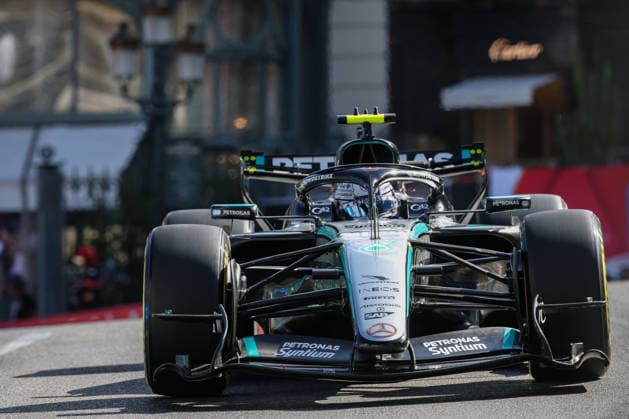12 Andrea Kimi Antonelli (ITA) Mercedes-AMG PETRONAS Formula One Team (DEU) Mercedes-AMG F1 W17 E Performance during the Free Practice 2 of Formula 1 Louis Vuitton Grand Prix of Monaco at Circuit de Monaco in Monaco on June 05, 2026 in Monaco. (Photo by Philippe Nanchino Eurasia Images) Monaco Circuit de Monaco Monte Carlo Monaco