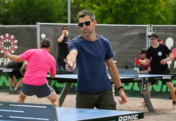 Outdoor-Tischtennis ist Chillen und Am 6. Juni wurden im Rahmen der LOTTO Thüringen TT-Finals in der Messe Erfurt die 1. Deutschen Meisterschaften im Outdoor-Tischtennis der Tischtennis-Communitys ausgetragen. Outdoor-Tischtennis ist Chillen und Sport: Am 6. Juni wurden im Rahmen der LOTTO Thüringen TT-Finals in der Messe Erfurt die 1. Deutschen Meisterschaften im Outdoor-Tischtennis der Tischtennis-Communitys ausgetragen. Erfurt Messe Erfurt Thüringen Deutschland