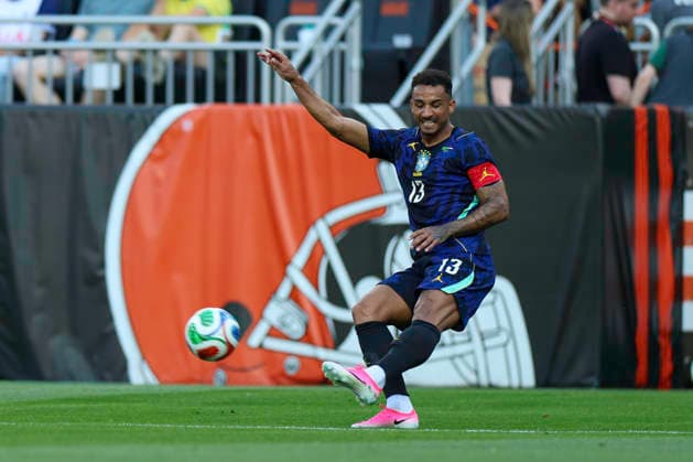 June 6, 2026: Brazil defender Danilo (13) kicks the ball down the field during the second half of the International Friendly, Länderspiel, Nationalmannschaft soccer match between Egypt and Brazil at Huntington Bank Field in Cleveland, Ohio. CSM Cleveland United States of America - ZUMAc04_ 20260606_zma_c04_051 Copyright: xBrianxFisherx
