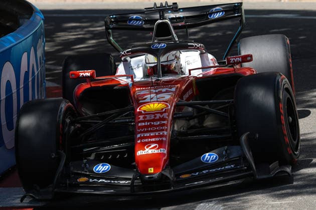 16 Charles Leclerc (MCO) Scuderia Ferrari HP (ITA) Ferrari SF-2 during the Qualifying of Formula 1 Louis Vuitton Grand Prix of Monaco at Circuit de Monaco in Monaco on June 06, 2026 in Monaco. (Photo by Philippe Nanchino Eurasia Images) Monaco Circuit de Monaco Monte Carlo Monaco