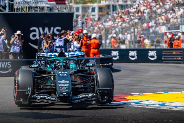 18 Lance Stroll (CAN) Aston Martin Aramco Formula One Team (GBR) Aston Martin AMR26 Honda during the Qualifying of Formula 1 Louis Vuitton Grand Prix of Monaco at Circuit de Monaco in Monaco on June 06, 2026 in Monaco. (Photo by Ian Bundey Eurasia Images). Monaco Circuit de Monaco Monte Carlo Monaco