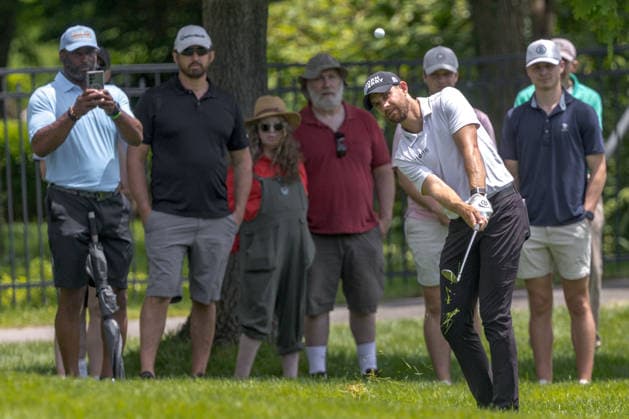 June 6, 2026, Dublin, Ohio, U.S: BUD CAULEY hits from the rough on the 6th hole during the third round of The Memorial Tournament at Muirfield Village Golf Club in Dublin. Dublin U.S - ZUMAs304 20260606_zaf_s304_001 Copyright: xScottxStuartx