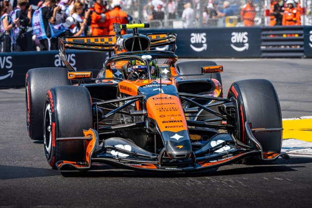 1 Lando Norris (GBR) McLaren Mastercard F1 Team (GBR) MCL40A Mercedes during the Qualifying of Formula 1 Louis Vuitton Grand Prix of Monaco at Circuit de Monaco in Monaco on June 06, 2026 in Monaco. (Photo by Ian Bundey Eurasia Images) Monaco Circuit de Monaco Monte Carlo Monaco