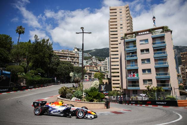 F1 Monaco Grand Prix 2026 Liam Lawson of Racing Bulls is driving a car on the track during Practice 3 ahead of the Formula 1 Monaco Grand Prix at the Circuit de Monaco in Monte Carlo on June 6th, 2026. Monte Carlo Monaco  Copyright: xBeataxZawrzelx originalFilename:zawrzel-f1monaco260606_npwHJ.jpg
