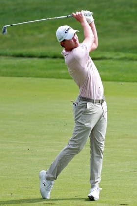 Memorial Tournament presented by Workday DUBLIN, OH - JUNE 06: Maverick McNealy of Las Vegas, Nevada hits down the 10th fairway during the third round of the Memorial Tournament presented by Workday at Muirfield Village Golf Club on June 6, 2026 in Dublin, Ohio. Dublin Ohio United States  Copyright: xAmyxLemusx originalFilename:lemus-memorial260606_np2QI.jpg