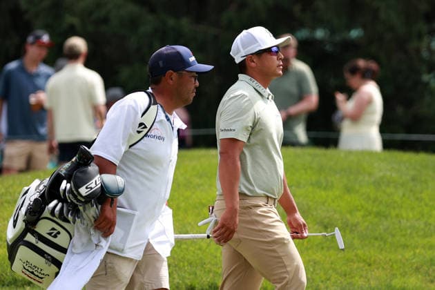 Memorial Tournament presented by Workday DUBLIN, OH - JUNE 06: Kurt Kitayama of Chico, California walks with his caddie along the 10th fairway during the third round of the Memorial Tournament presented by Workday at Muirfield Village Golf Club on June 6, 2026 in Dublin, Ohio. Dublin Ohio United States  Copyright: xAmyxLemusx originalFilename:lemus-memorial260606_npVps.jpg
