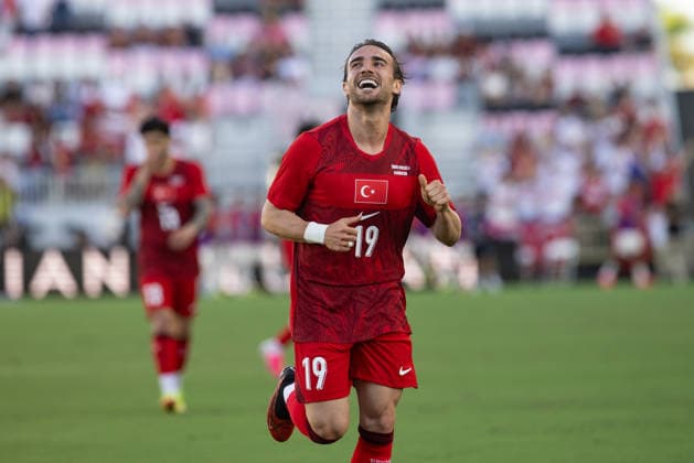 Turkiye v Venezuela - Friendly match MIAMI, UNITED STATES - JUNE 06: Yunus Akgun of Turkiye national football team celebrate after scoring a goal during the International Friendly, Länderspiel, Nationalmannschaft match between Turkiye and Venezuela at Inter Miami CF Stadium in Miami, Florida, U.S., on June 6, 2026. Mostafa Bassim Anadolu Florida United States. Editorial use only. Please get in touch for any other usage.  Copyright: x2026xAnadoluxMostafaxBassimx