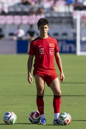 Turkiye v Venezuela - Friendly match MIAMI, UNITED STATES - JUNE 06: Arda Guler of Turkiye national football is seen ahead of the International Friendly, Länderspiel, Nationalmannschaft match between Turkiye and Venezuela at Inter Miami CF Stadium in Miami, Florida, U.S., on June 6, 2026. Mostafa Bassim Anadolu Florida United States. Editorial use only. Please get in touch for any other usage.  Copyright: x2026xAnadoluxMostafaxBassimx
