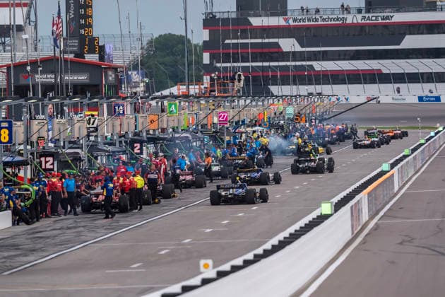 June 6, 2026, Madison, Illinois, USA: World Wide Technology Raceway plays host to the IndyCar, Indy Car, IRL, USA SERIES for the Bommarito Automotive Group 500 in MADISON, Illinois. Madison USA - ZUMAa161 20260606_aaa_a161_031 Copyright: xWalterxArce GMGx