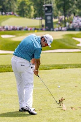 June 6, 2026, Dublin, Ohio, U.S: Hideki Matsuyama hits on the 8th hole during the third round of The Memorial Tournament at Muirfield Village Golf Club, Dublin, Ohio. PGA, Golf Herren Tour 2026 - The Memorial Tournament - Third Round  - ZUMAs304 20260606_zaf_s304_115 Copyright: xScottxStuartx
