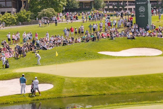 June 6, 2026, Dublin, Ohio, U.S: Scottie Scheffler pitches up to the 9th green during the third round of The Memorial Tournament at Muirfield Village Golf Club, Dublin, Ohio. PGA, Golf Herren Tour 2026 - The Memorial Tournament - Third Round  - ZUMAs304 20260606_zaf_s304_143 Copyright: xScottxStuartx