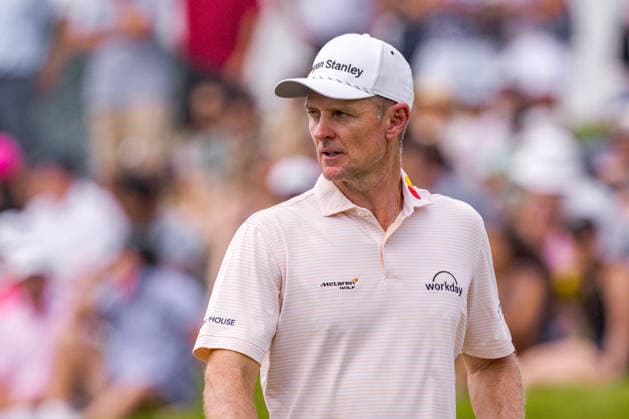 June 6, 2026, Dublin, Ohio, U.S: Justin Rose on 14 during the third round of The Memorial Tournament at Muirfield Village Golf Club, Dublin, Ohio. PGA, Golf Herren Tour 2026 - The Memorial Tournament - Third Round  - ZUMAs304 20260606_zaf_s304_161 Copyright: xScottxStuartx