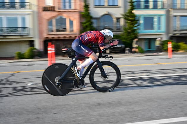 Sokin Escape From Alcatraz Triathlon - T100 San Francisco 2026 SAN FRANCISCO, CA - JUNE 6: Jason West from USA competes during The Sokin Escape From Alcatraz Triathlon 2026 - T100 at Marina Blvd in San Francisco, California, United States on June 6, 2026. Tayfun Coskun Anadolu California United States. Editorial use only. Please get in touch for any other usage.  Copyright: x2026xAnadoluxTayfunxCoskunx