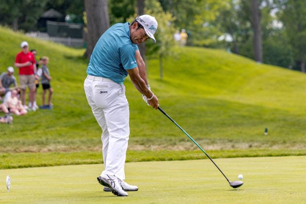 June 6, 2026, Dublin, Ohio, U.S: Hideki Matsuyama hits his tee shot on 15 during the third round of The Memorial Tournament at Muirfield Village Golf Club, Dublin, Ohio. Dublin U.S - ZUMAs304 20260606_zaf_s304_138 Copyright: xScottxStuartx